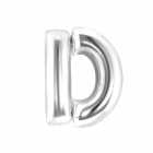 Bal�o Letra D Prata 16 Polegadas