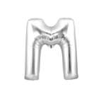 Bal�o Letra M Prata 16 Polegadas