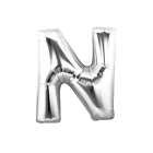 Bal�o Letra N Prata 16 Polegadas
