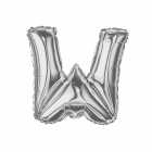 Bal�o Letra W Prata 16 Polegadas