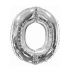 Bal�o Letra O Prata 32 Polegadas