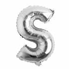 Bal�o Letra S Prata 32 Polegadas