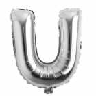 Bal�o Letra U Prata 32 Polegadas