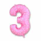 Bal�o N�mero 3 Pink 32 Polegadas