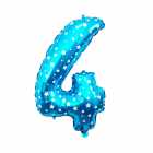 Bal�o N�mero 4 Azul 16 Polegadas