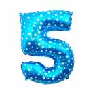 Bal�o N�mero 5 Azul 16 Polegadas