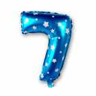 Bal�o N�mero 7 Azul 16 Polegadas