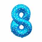 Bal�o N�mero 8 Azul 16 Polegadas