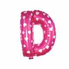 Bal�o Letra D Pink 16 Polegadas