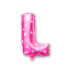 Bal�o Letra L Pink 16 Polegadas