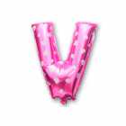 Bal�o Letra V Pink 16 Polegadas