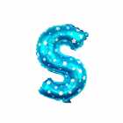 Bal�o Letra S Azul 16 Polegadas