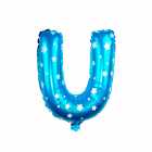 Bal�o Letra U Azul 16 Polegadas