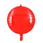 Bal�o para Festas Esfera 4D Vermelho