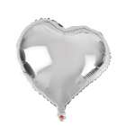 Bal�o para Festas Cora��o Irregular Prata