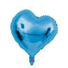 Bal�o para Festas Cora��o Irregular Azul