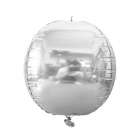 Bal�o para Festas Esfera 3D Prata