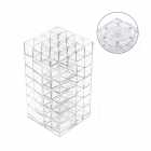 Organizador Acr�lico Quadrado para Maquiagem No. 04 Girat�rio