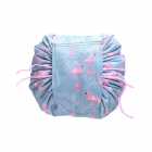 Neceser Desmont�vel com Cord�o Cinza/Estampa Flamingo