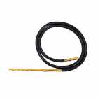 Mangueira para Narguile Black Hose Cromo Preto Dourado