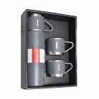 Kit Garrafa T�rmica PC-03 500ml Grey