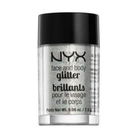 Glitter Pigmento Nyx Face & Body GLI10 Silver 2.5 gr