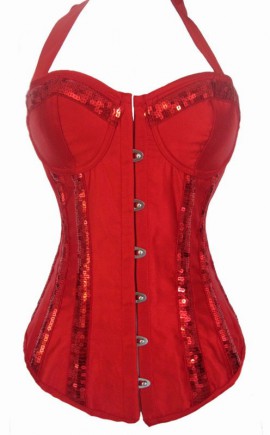 Corset Apricot  Vermelho + Calcinha (M) 661