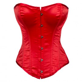 Corset Apricot Vermelho + Calcinha (S) 939