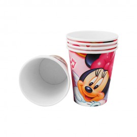 Copo de Papel Descartvel para Festa Minnie 10 Unidades