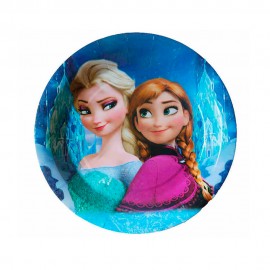 Pratos Descartveis para Festa Frozen 10 Unidades 18 x 18 cm