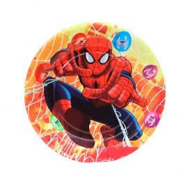 Pratos Descartveis para Festa Homem Aranha 10 Unidades 18 x 18 cm