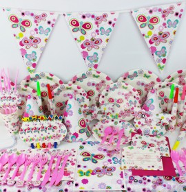 Kit para Aniversrios Borboleta 14pcs