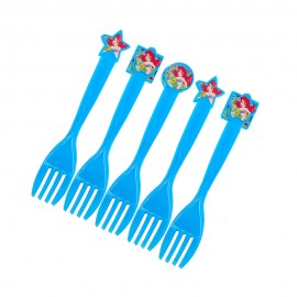 Garfos para Festa Party Favlors Ariel 10pcs