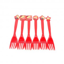 Garfos para Festa Party Favlors Cars 10pcs