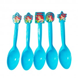 Colheres Descartveis para Festa Party Favlors Ariel 10pcs
