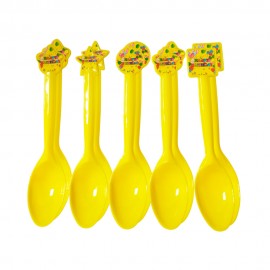 Colheres Descartveis para Festa Party Favlors Happy Birthday com  Bales 10pcs