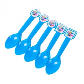 Colheres Descartveis para Festa Party Favlors Happy Birthday com Estrelas 10pcs