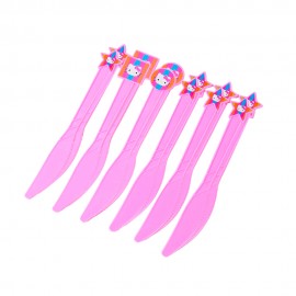 Facas Descartveis para Festa Party Favlors Hello Kitty 10pcs