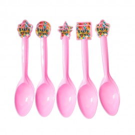 Colheres Descartveis para Festa Party Favlors Party Time 10pcs
