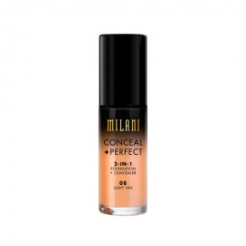 Base Corretivo Milani CONCEAL + PERFECT 08 Light Tan 30ml