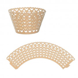 Kit Wraps para Cupcakes Coraes W25 Nude 25pcs