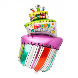 Balo para Festas Bolo Happy Birthday YSBLM58