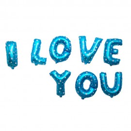 Bales Frase I LOVE YOU - Azul
