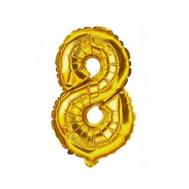 Balo Nmero 8 Dourado 16 Polegadas