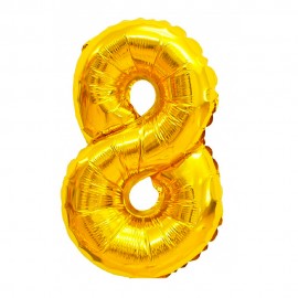 Balo Nmero 8 Dourado 32 Polegadas