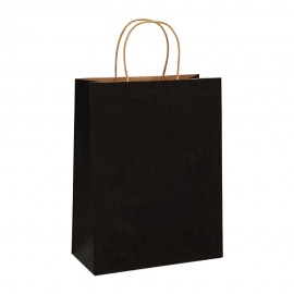 Sacola de Papel Tamanho Mdio Preto 