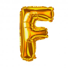 Balo Letra F Dourado 32 Polegadas