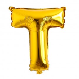 Balo Letra T Dourado 32 Polegadas