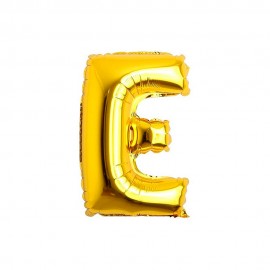 Balo Letra E Dourado 16 Polegadas