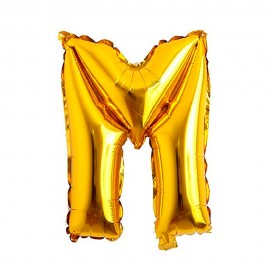 Balo Letra M Dourado 16 Polegadas